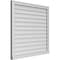 Ekena Millwork Vertical Surface Mount PVC Gable Vent w/ 2"W x 2"H , Brickmould Sill Frame, 38"W x 36"H GVPVE38X3603SN - alternate 5